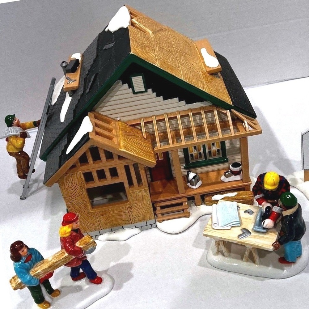 Dept 56 Snow Village A Home In The Making St/5 Habitat For Humanity 1999 Lighted